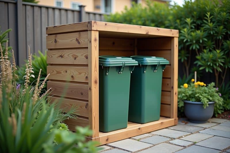 14 Mülltonnenbox selber bauen Ideen