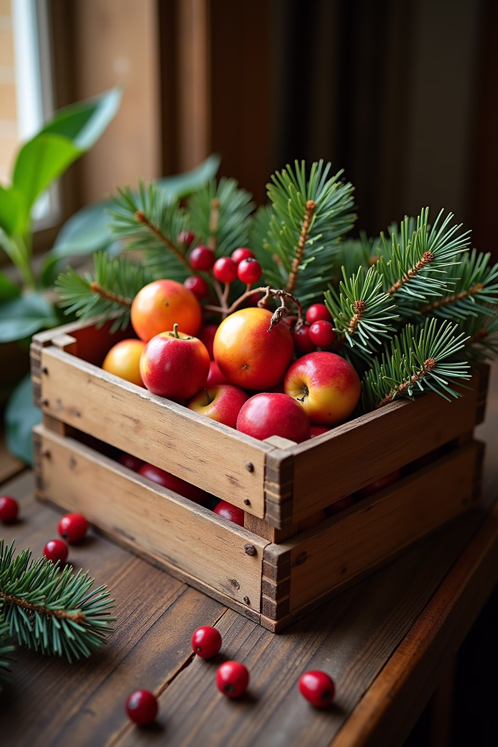 obstkisten deko weihnachten outline 5