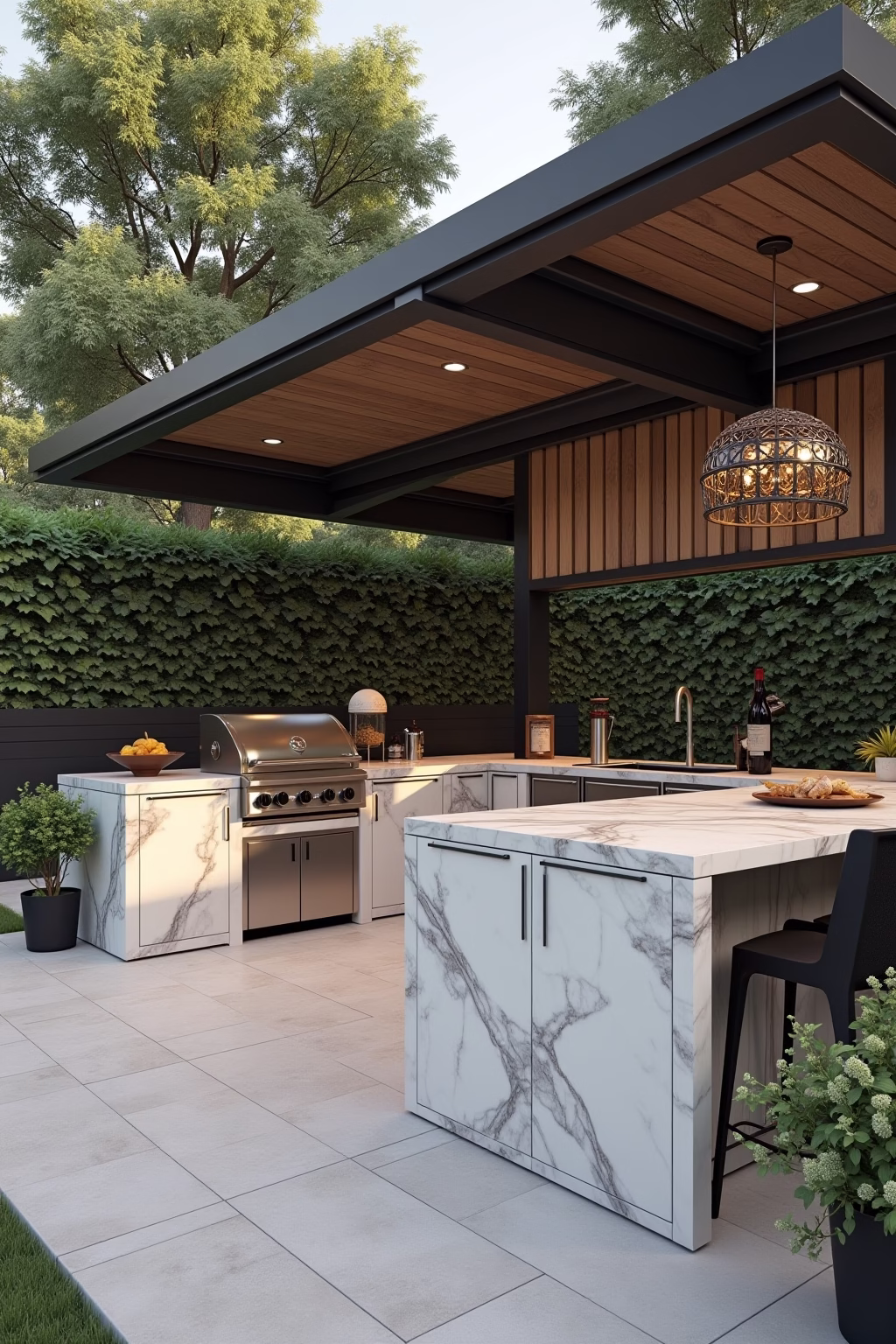 outdoor grill kueche outline 2