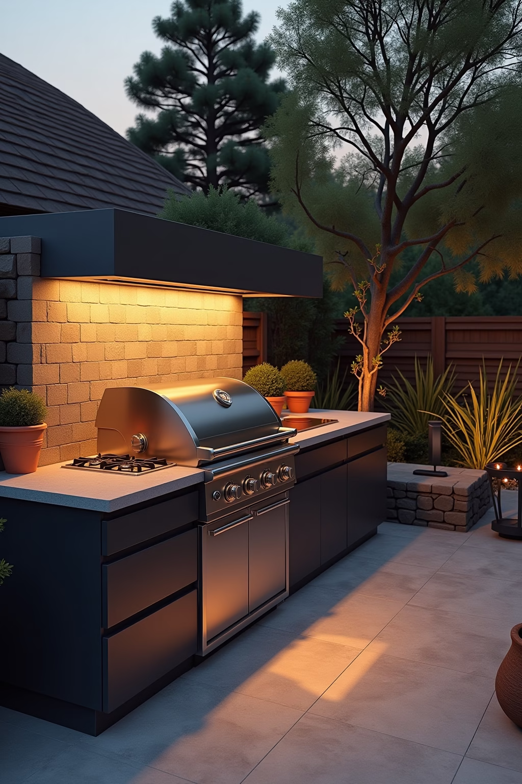 8 Outdoor Küche Ideen für Garten und Terrasse 19 outdoor kueche outline 7