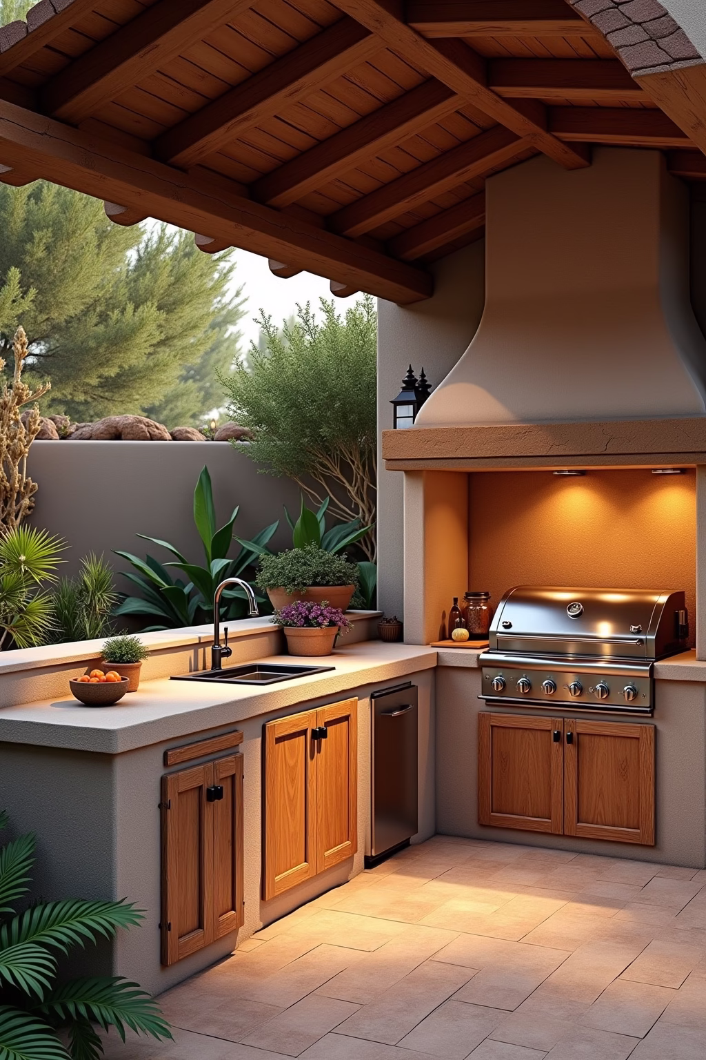 outdoor kueche selber bauen ideen outline 8