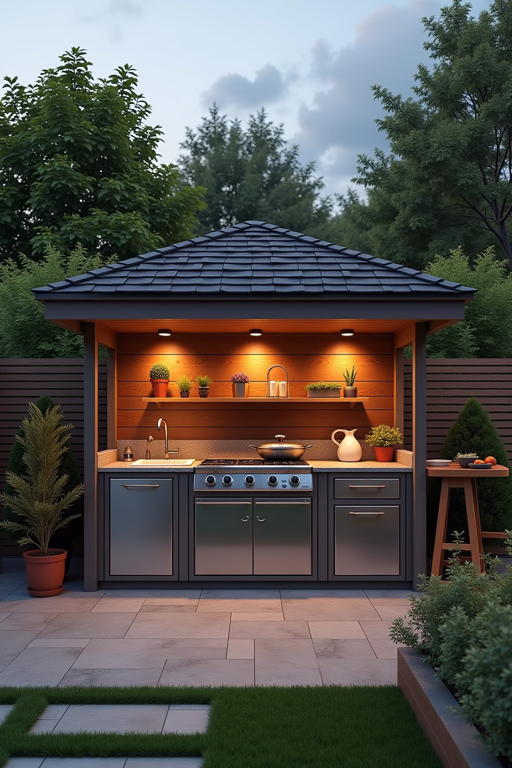 outdoor kuechen ideen outline 4