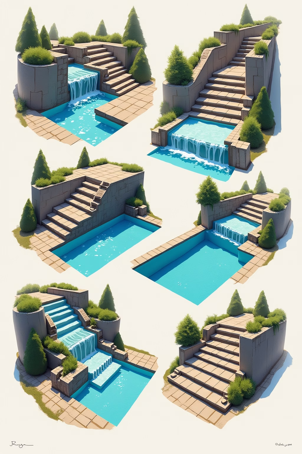 pooltreppe selber bauen outline 4