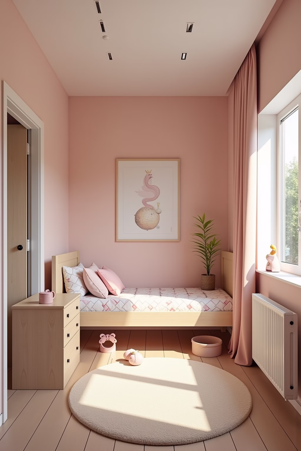 schmales kinderzimmer einrichten outline 1