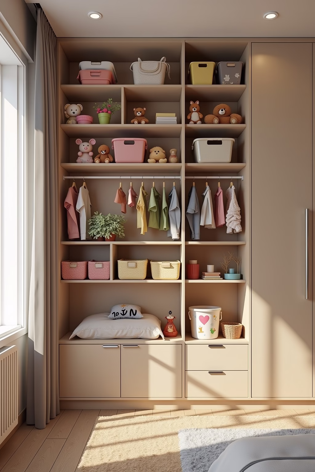 schmales kinderzimmer einrichten outline 6