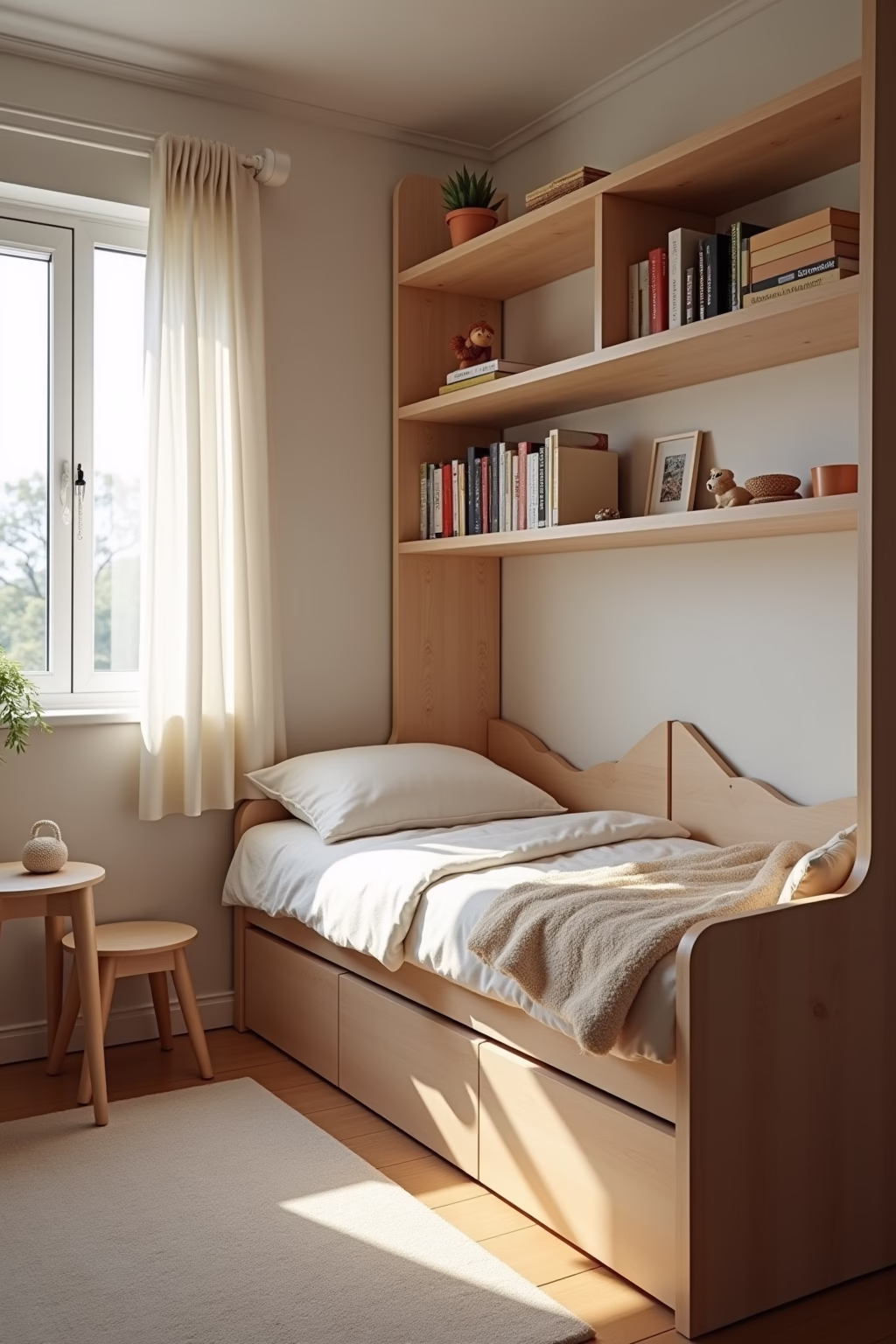 schmales kleines kinderzimmer einrichten outline 4