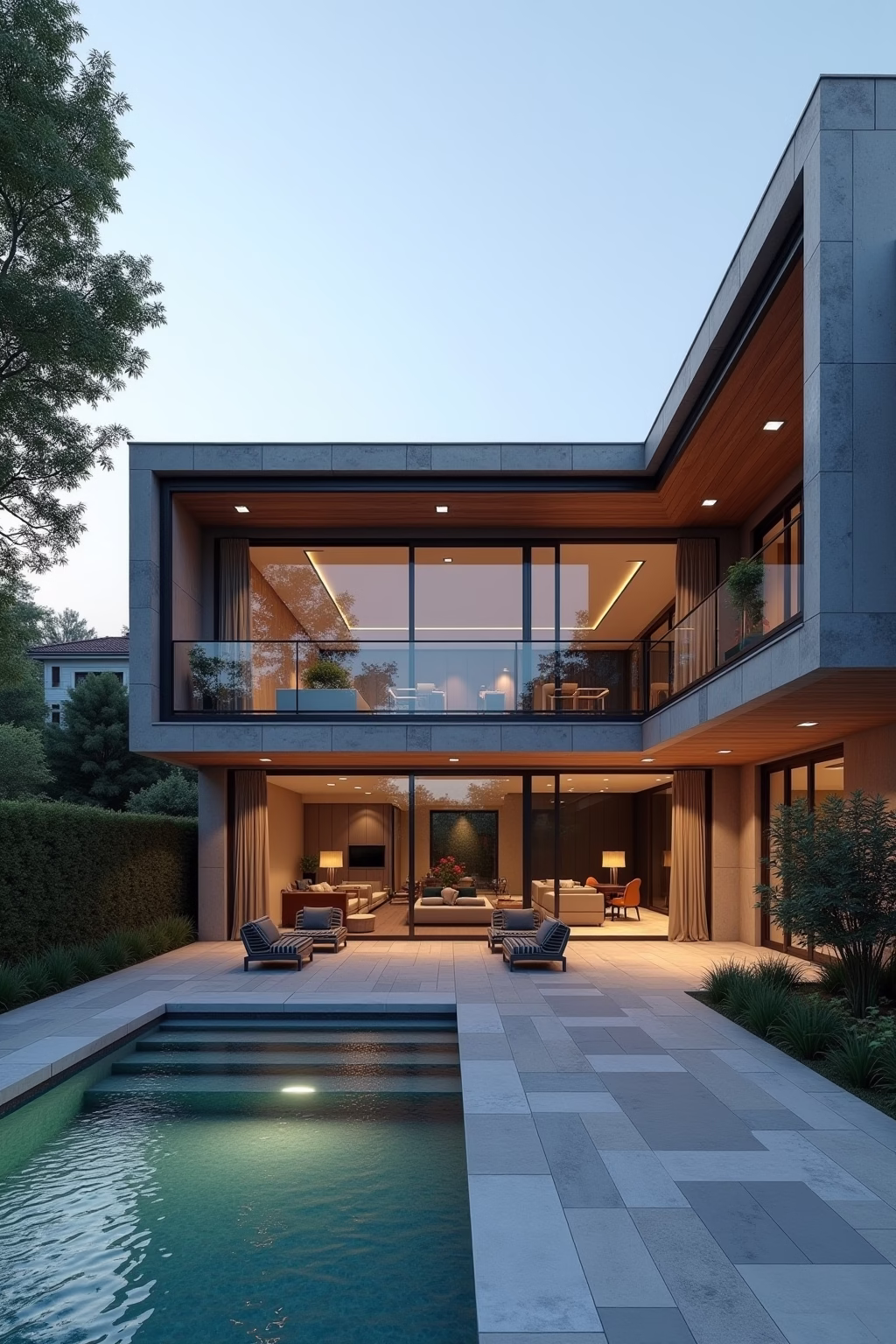 8 Traumhafte Terrasse mit Pool Designs für zuhause 15 terrasse mit pool outline 3