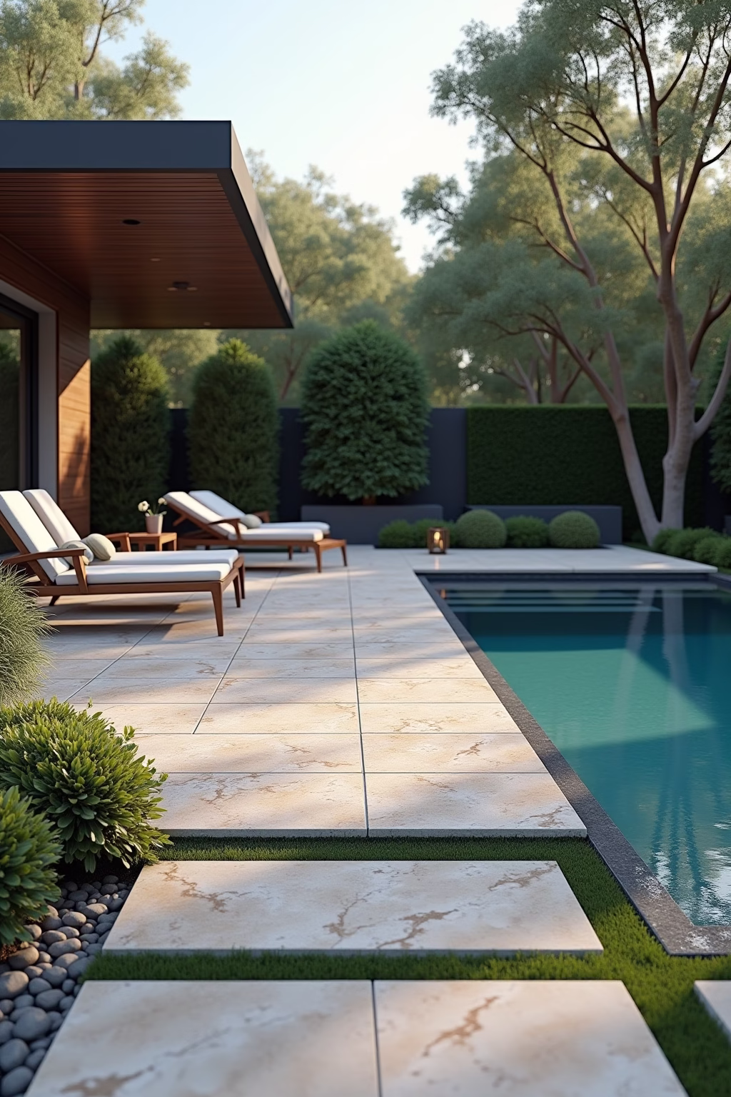 terrasse mit pool outline 4