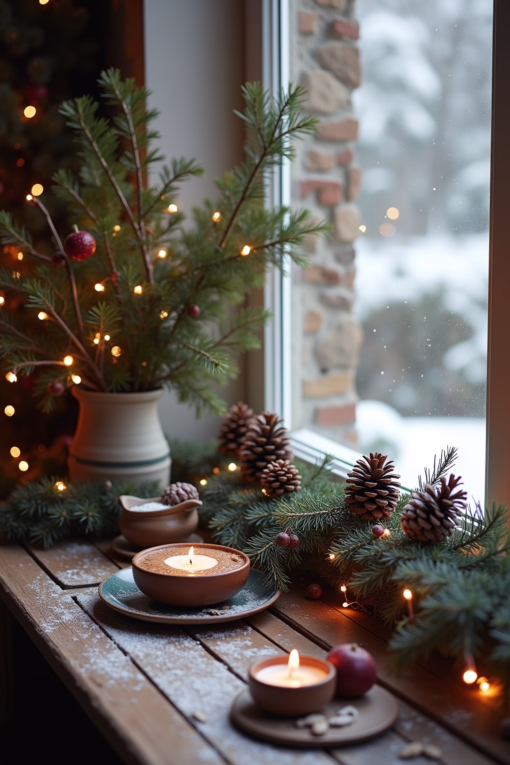 terrasse weihnachtlich dekorieren outline 4 1