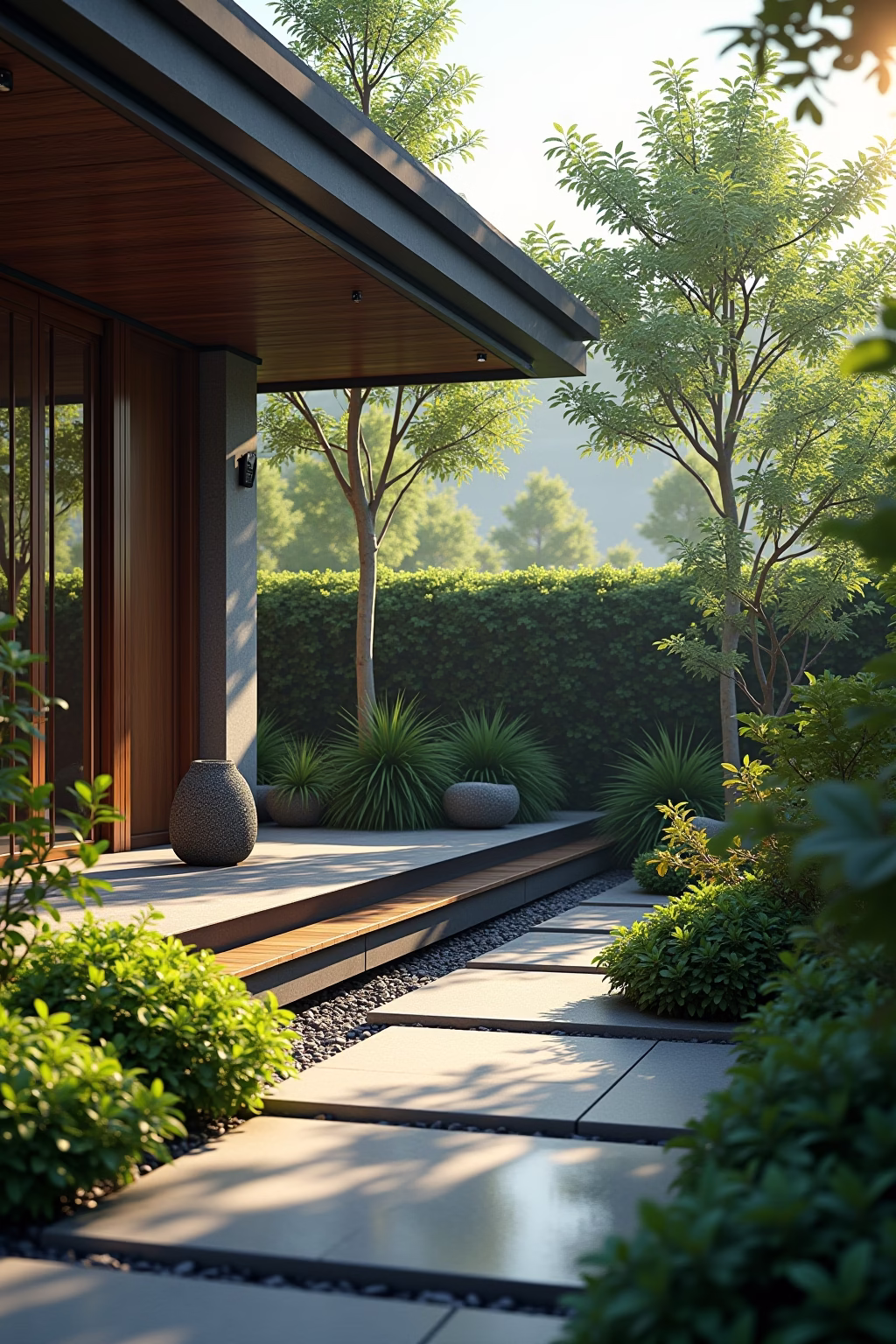 terrassenumrandung pflanzen outline 5