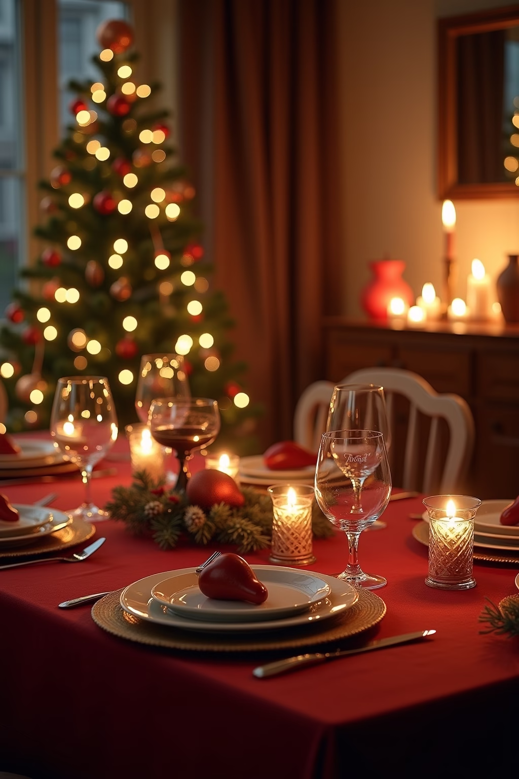 tisch deko weihnachten outline 1