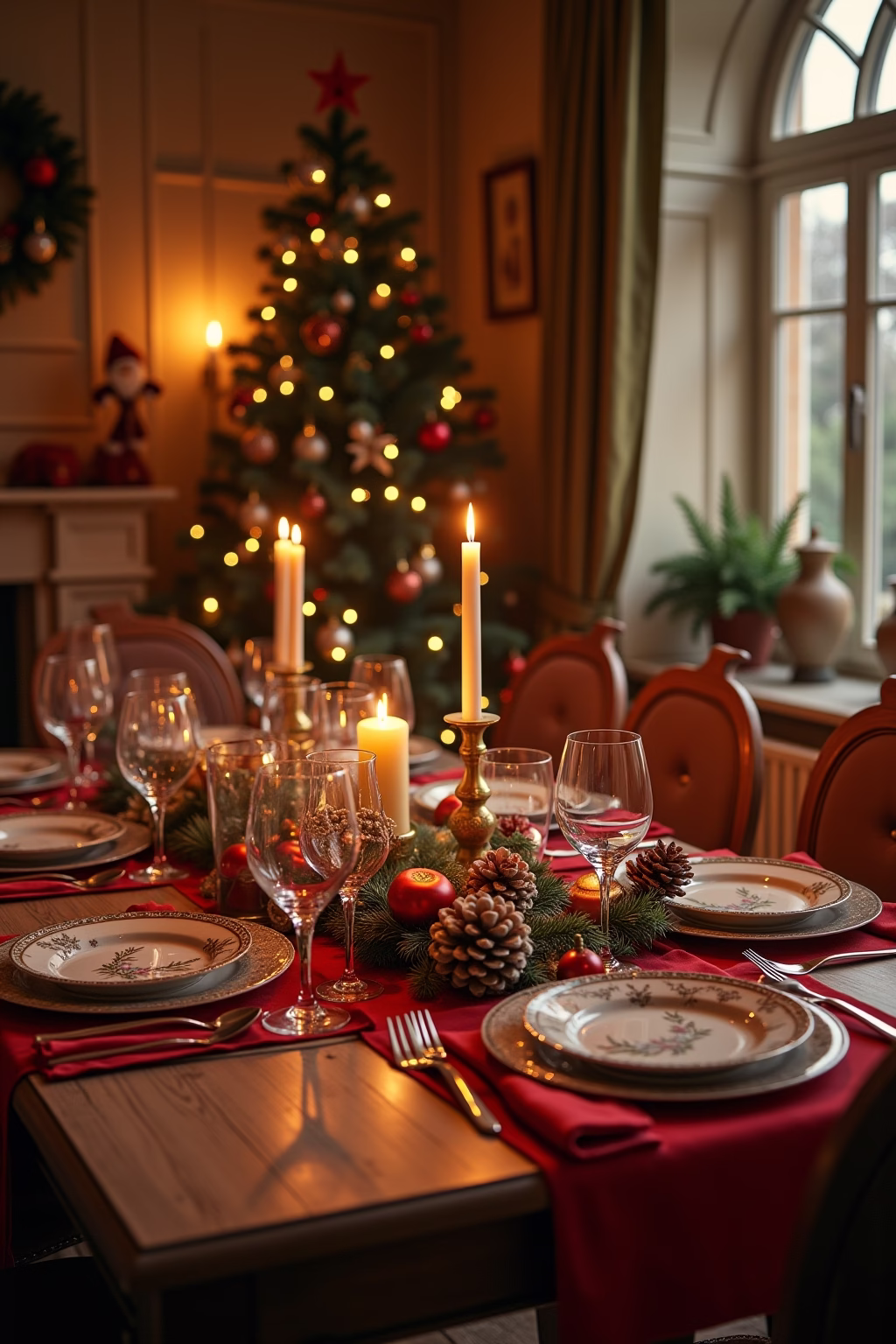 tisch deko weihnachten outline 8