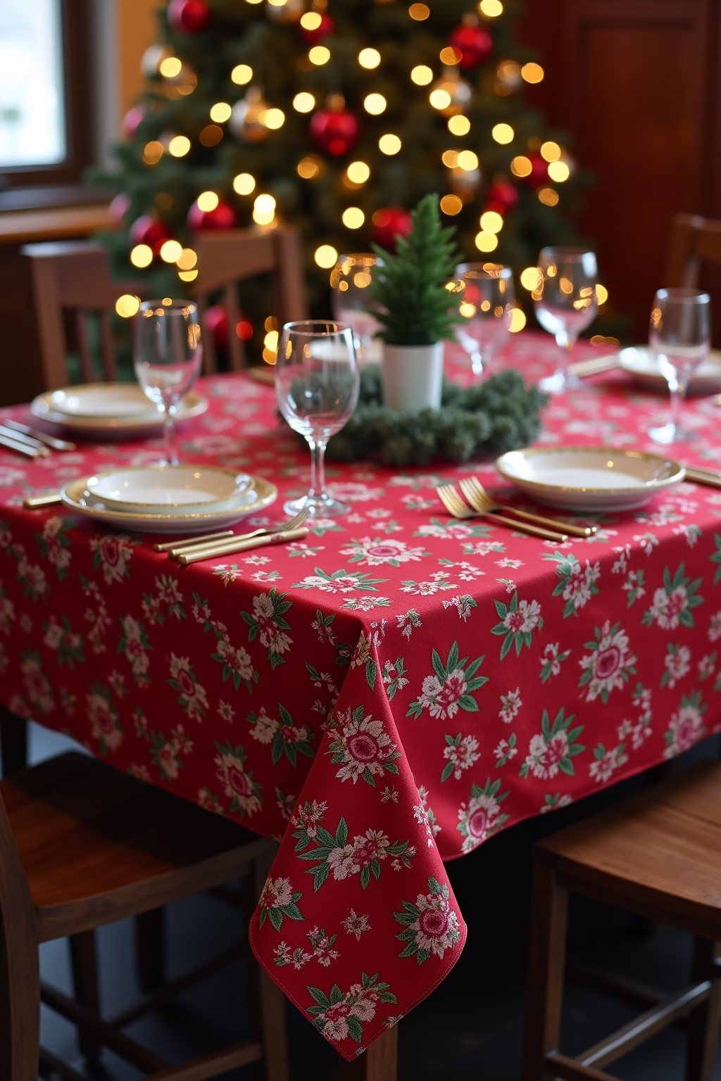 tischdecke weihnachten outline 2