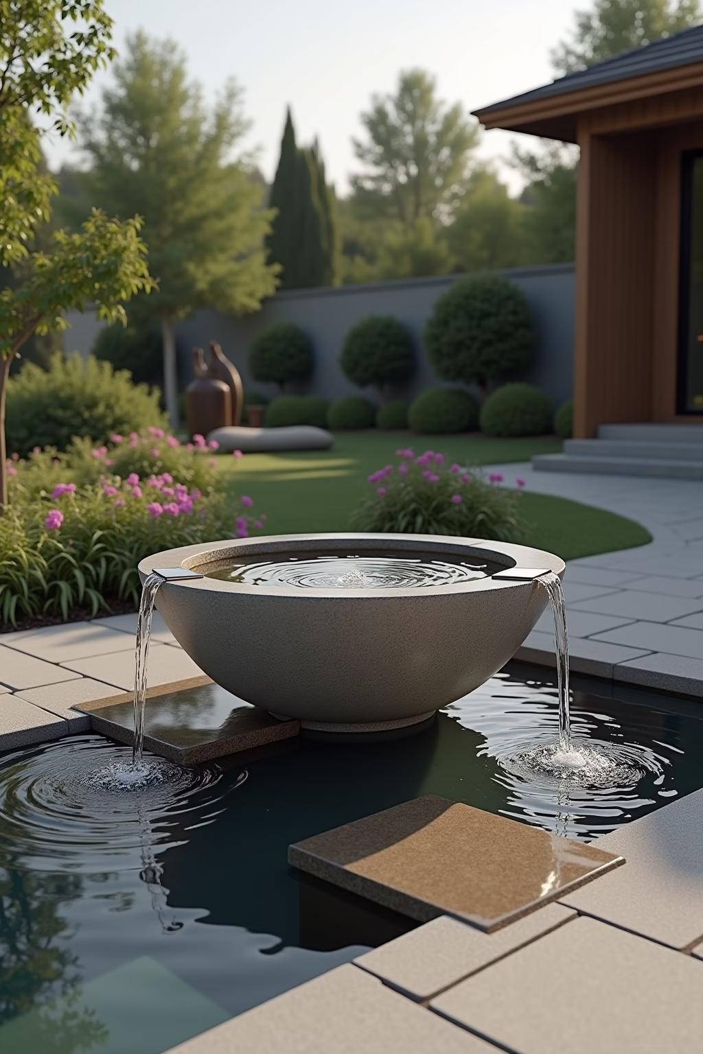 wasserbecken terrasse outline 1