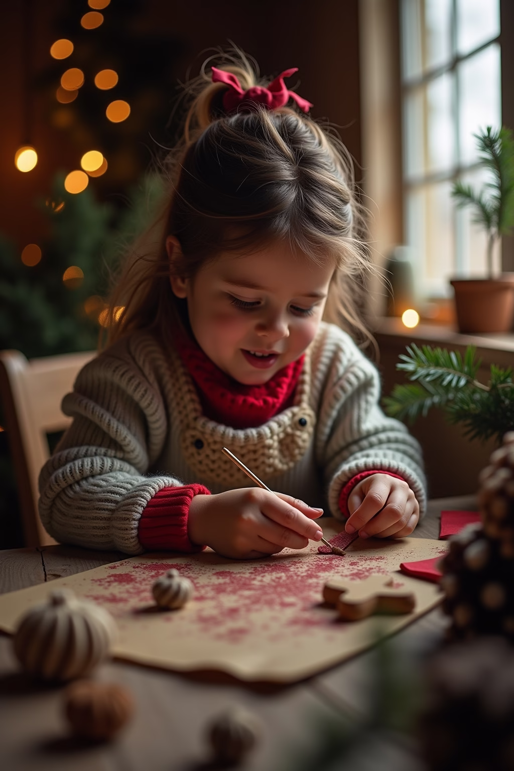 weihnachten haus dekoration outline 4