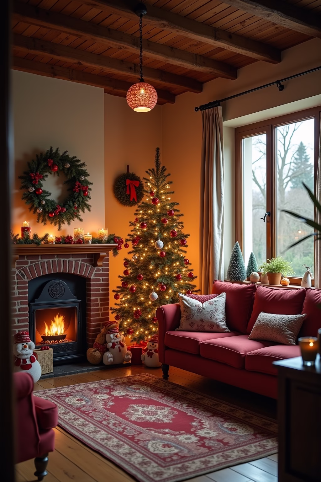 weihnachten haus dekoration outline 6