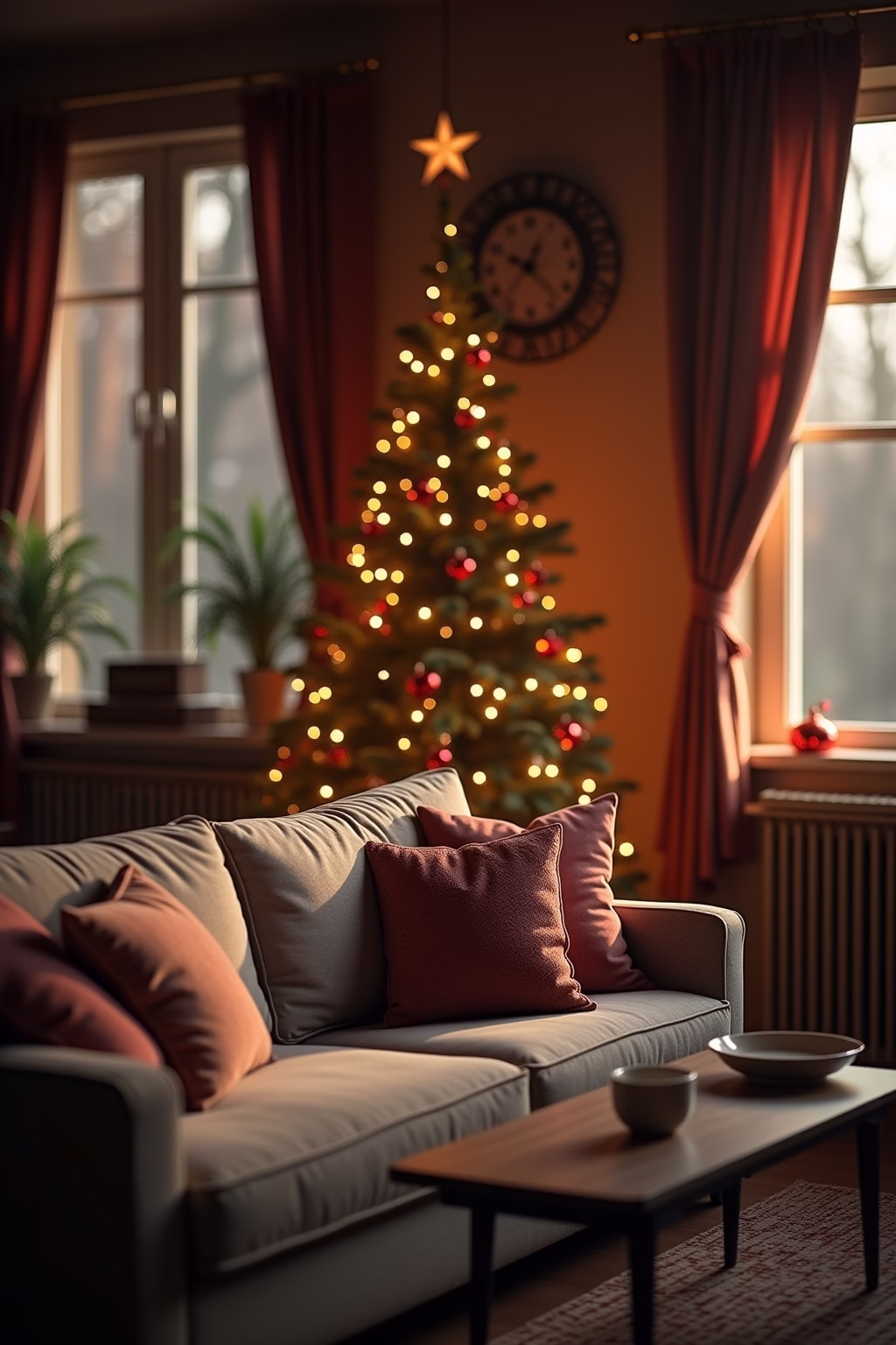 weihnachten wohnzimmer outline 4