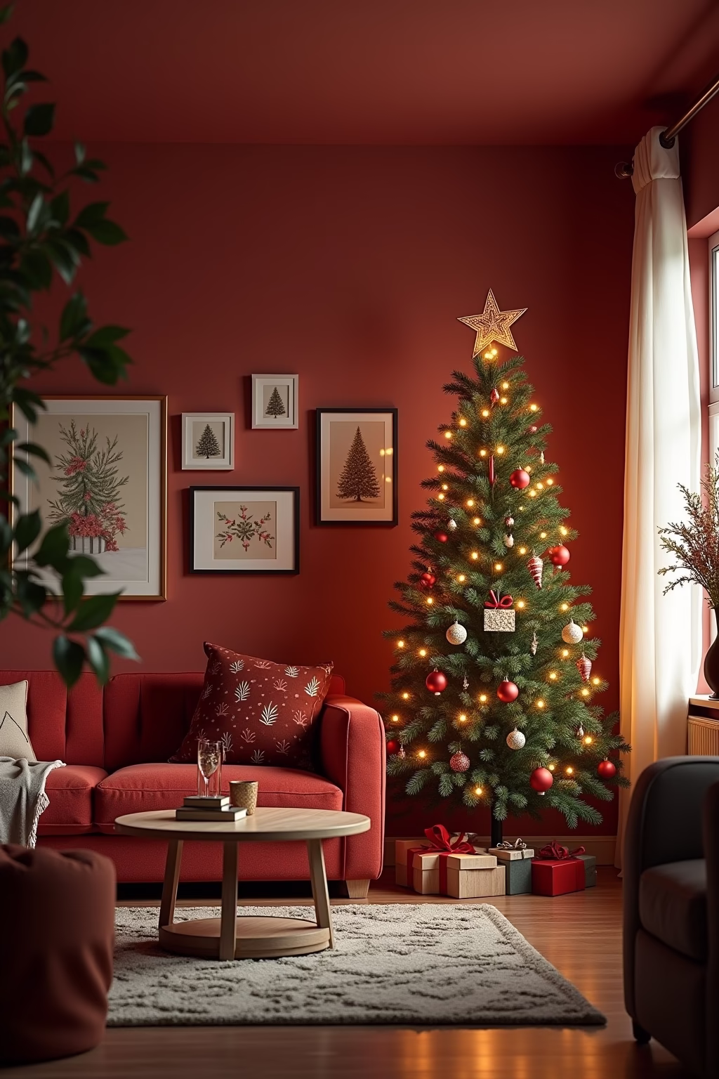 weihnachten wohnzimmer outline 7