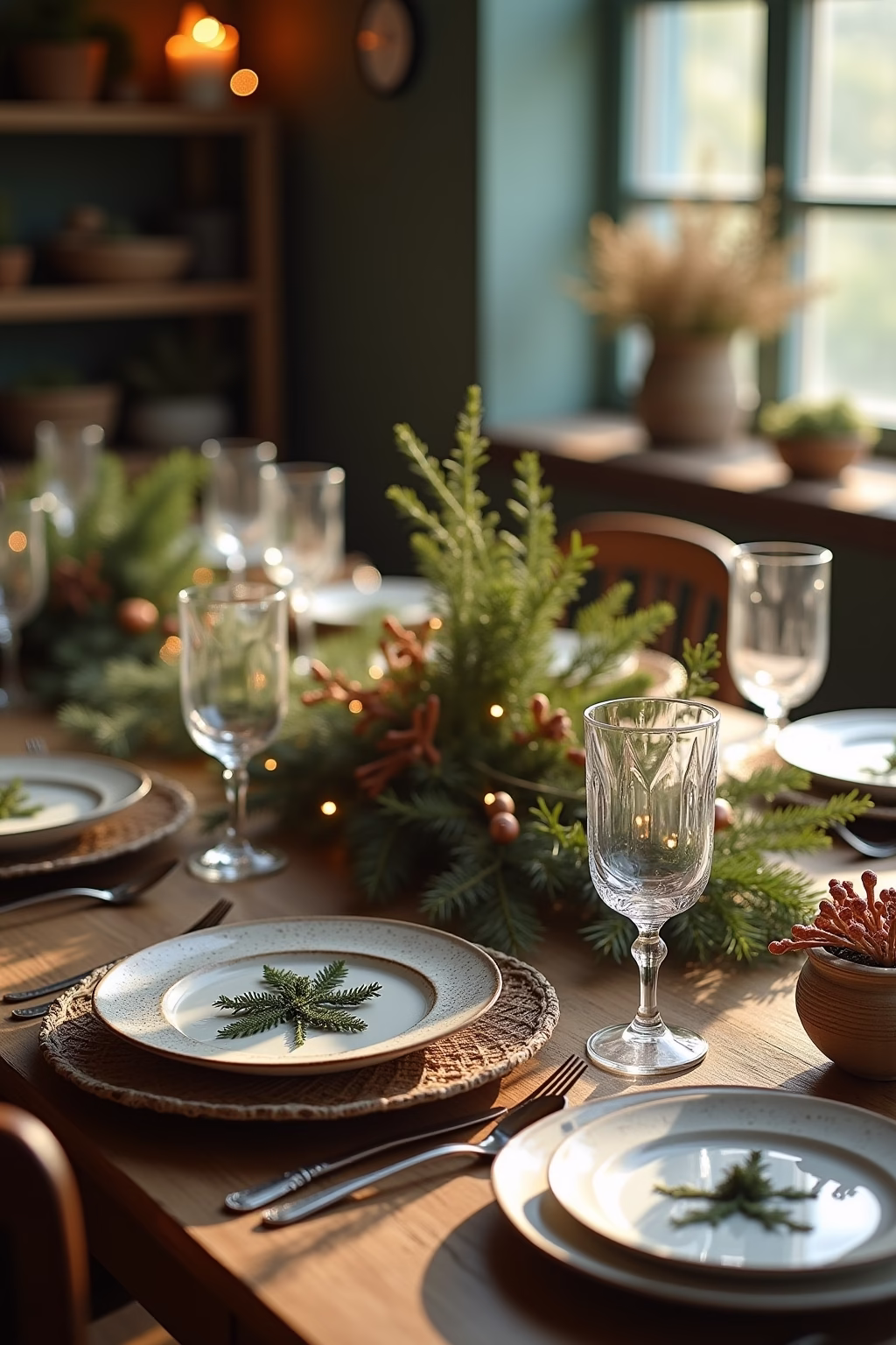 weihnachtliche tischdeko outline 8