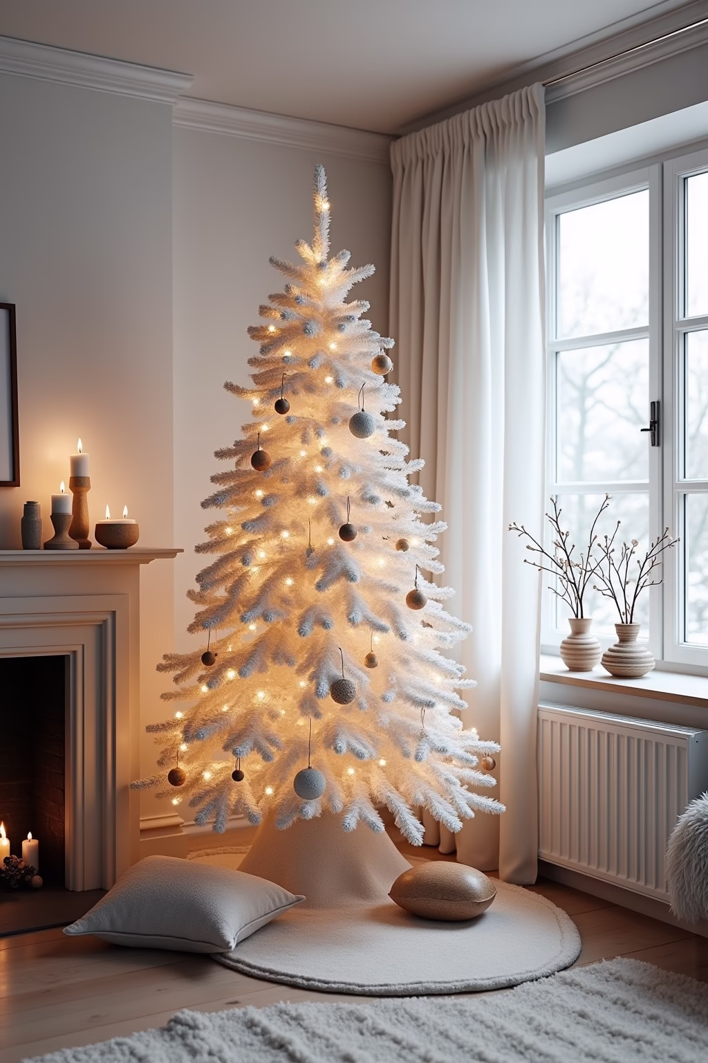 weihnachtsbaum dekoration modern outline 6