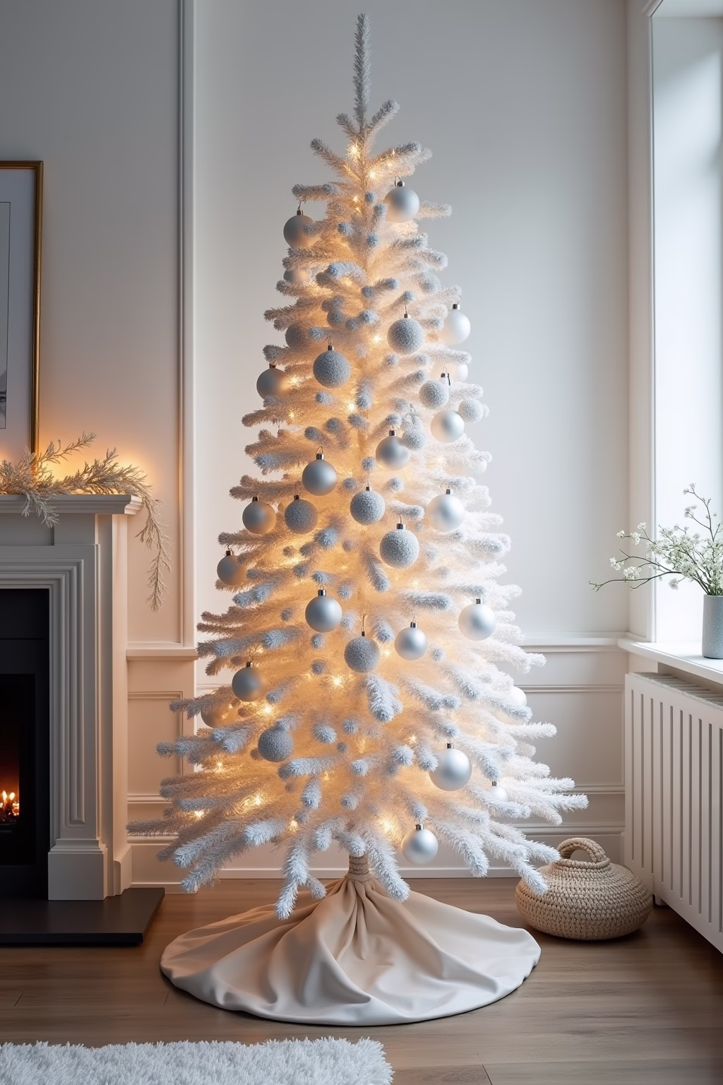 weihnachtsbaum dekoration modern outline 8