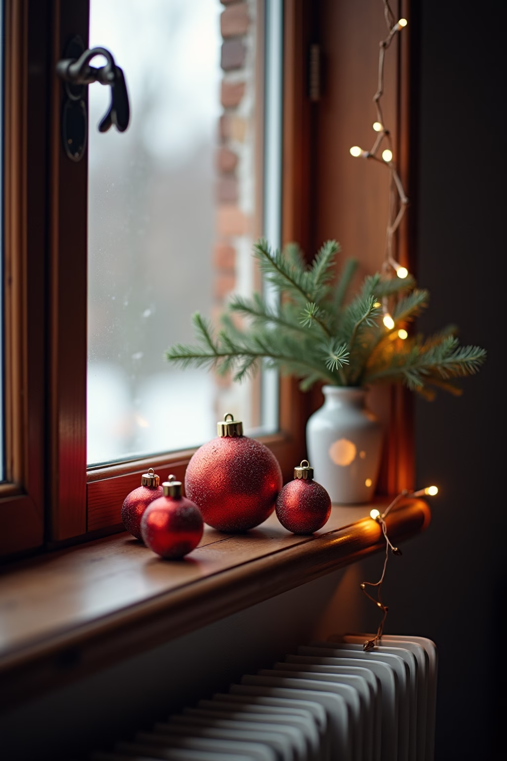 weihnachtsdeko fensterbank innen outline 5