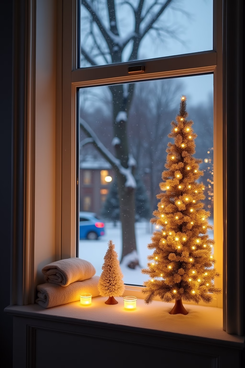 weihnachtsdeko fensterbank innen outline 8