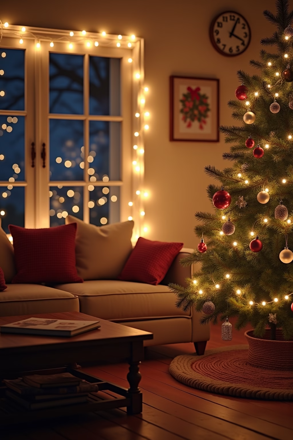 weihnachtsdeko wohnzimmer outline 1