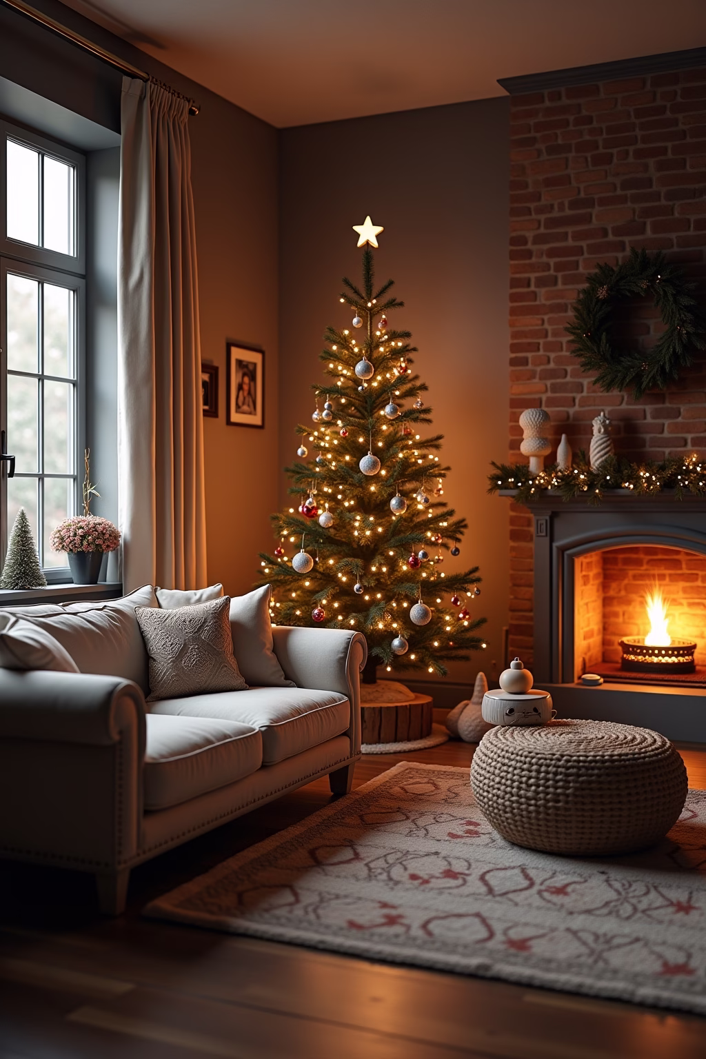 weihnachtsdeko wohnzimmer outline 2