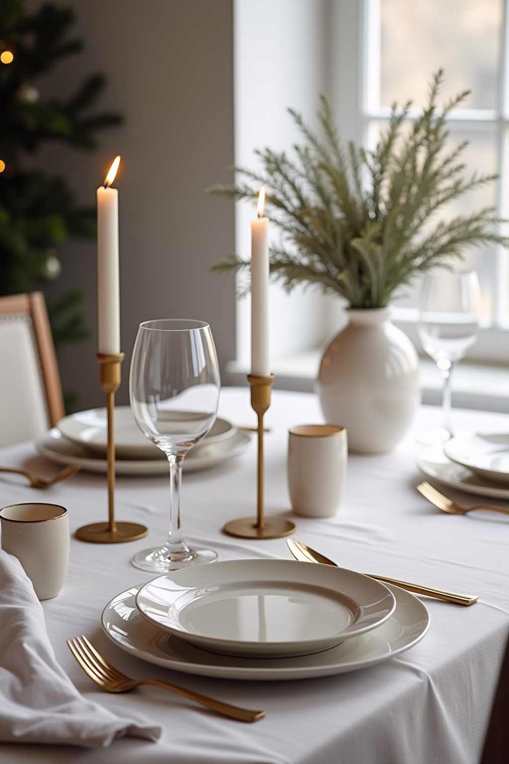 weihnachtsdekoration ideen tisch outline 3