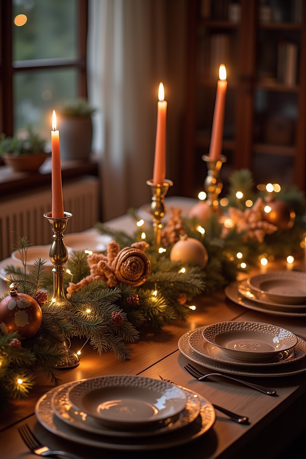 weihnachtsdekoration ideen tisch outline 4