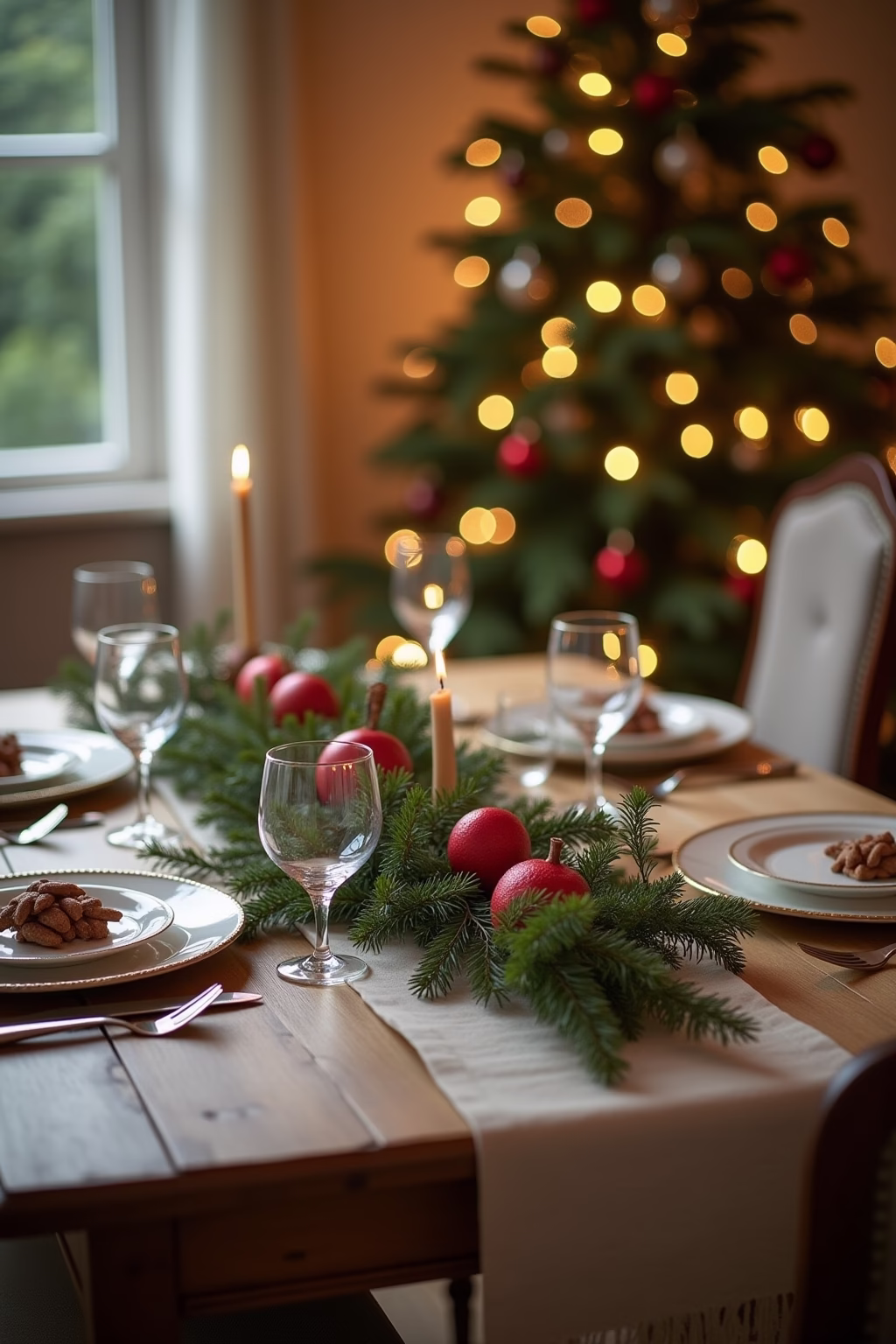 weihnachtsdekoration ideen tisch outline 5