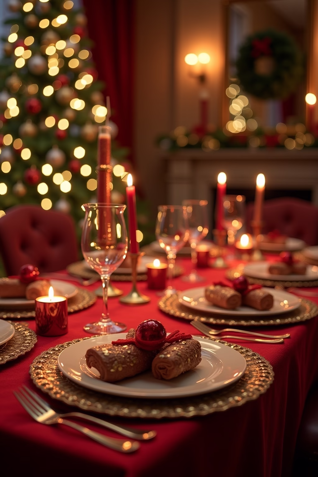 weihnachtsdekoration ideen tisch outline 6