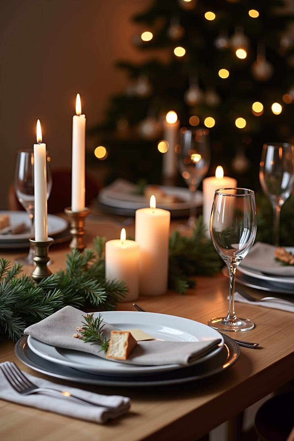 weihnachtsdekoration ideen tisch outline 8