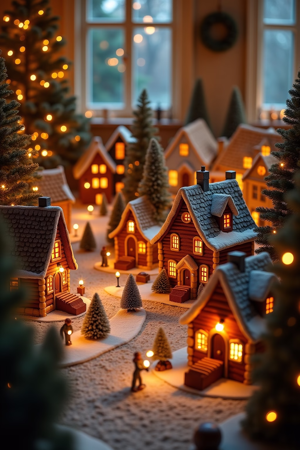 weihnachtsdorf deko ideen outline 1