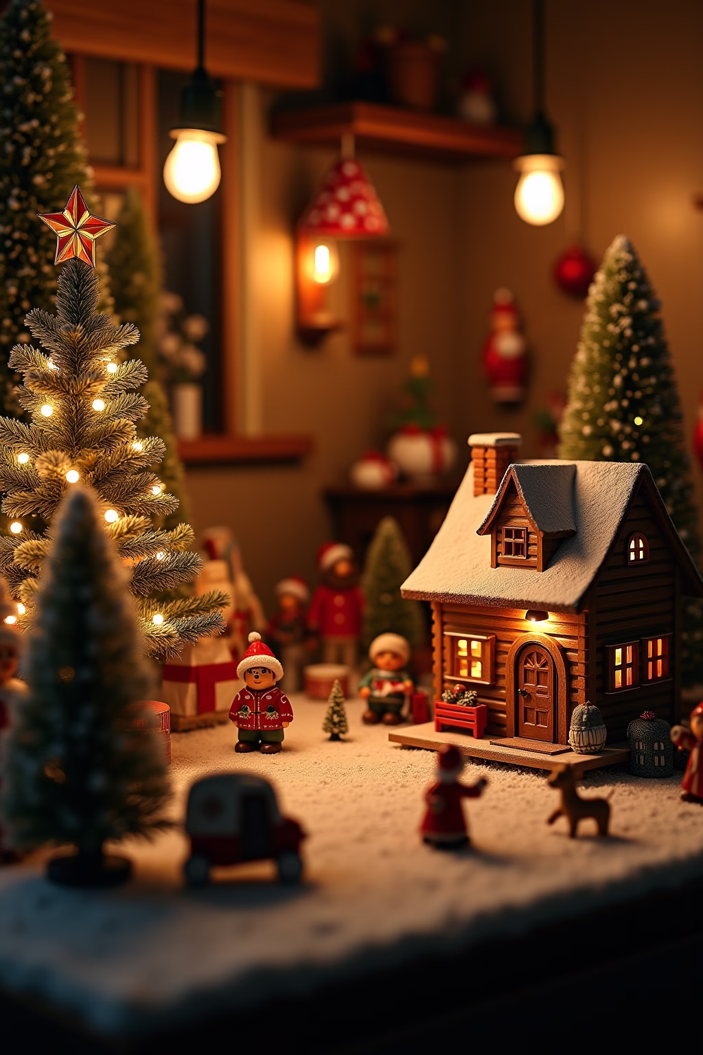 weihnachtsdorf deko ideen outline 2