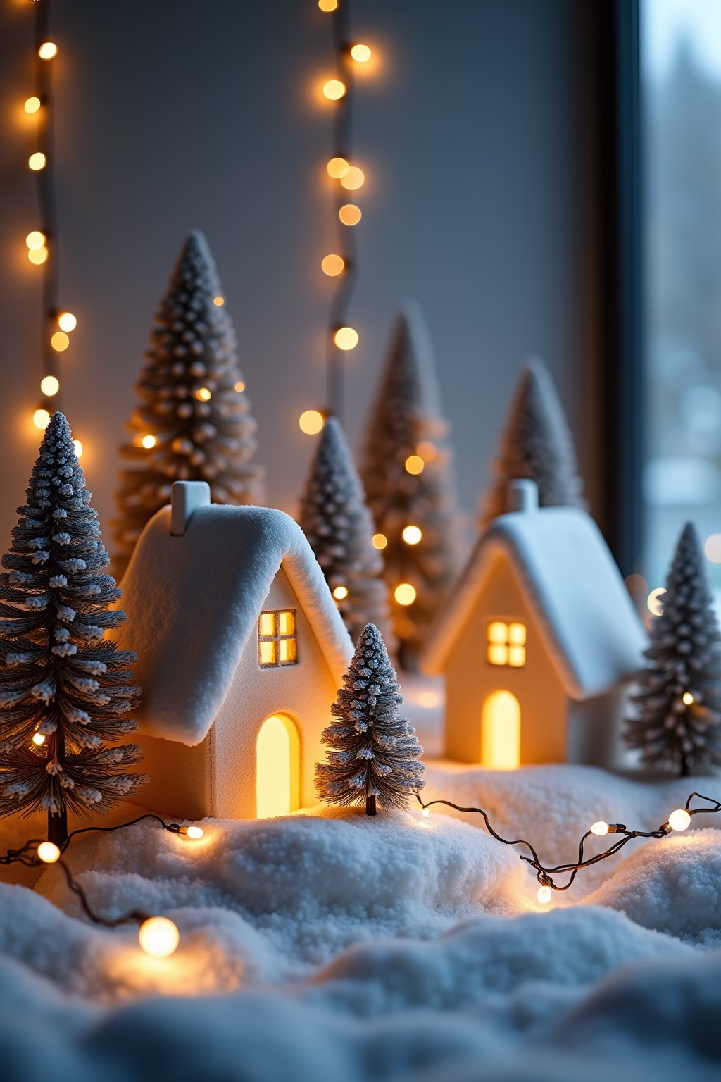 weihnachtsdorf deko ideen outline 3