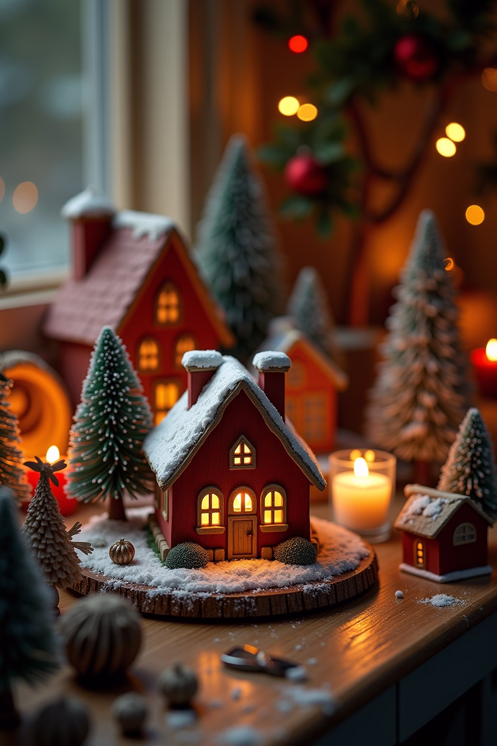 weihnachtsdorf deko ideen outline 4