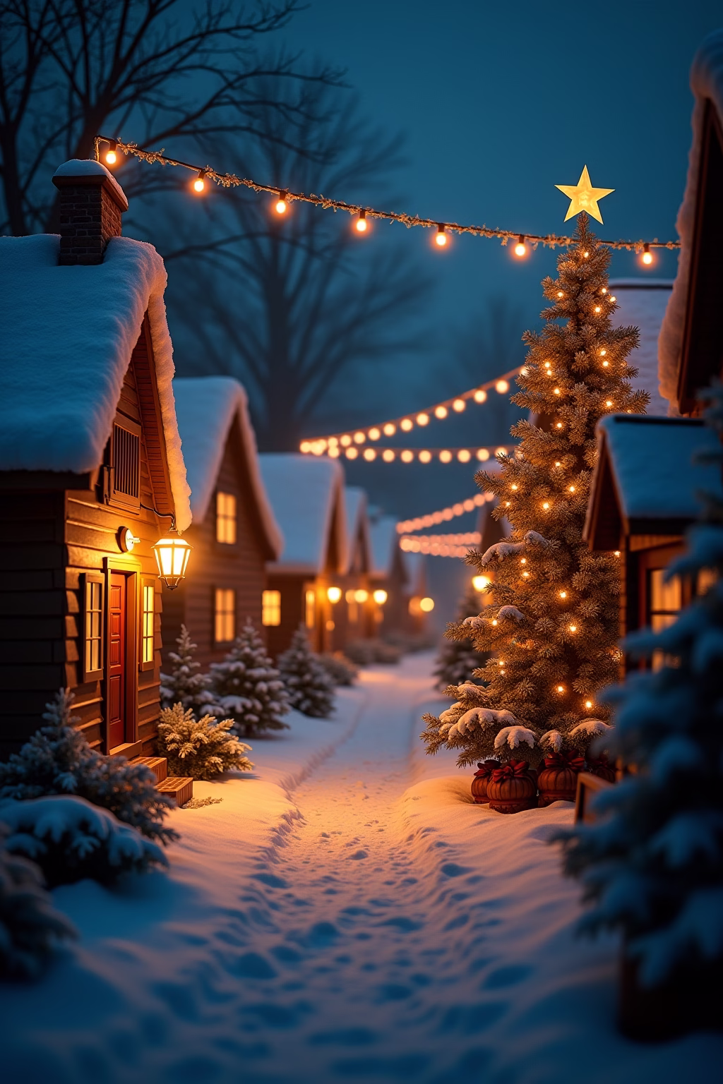 weihnachtsdorf deko ideen outline 5