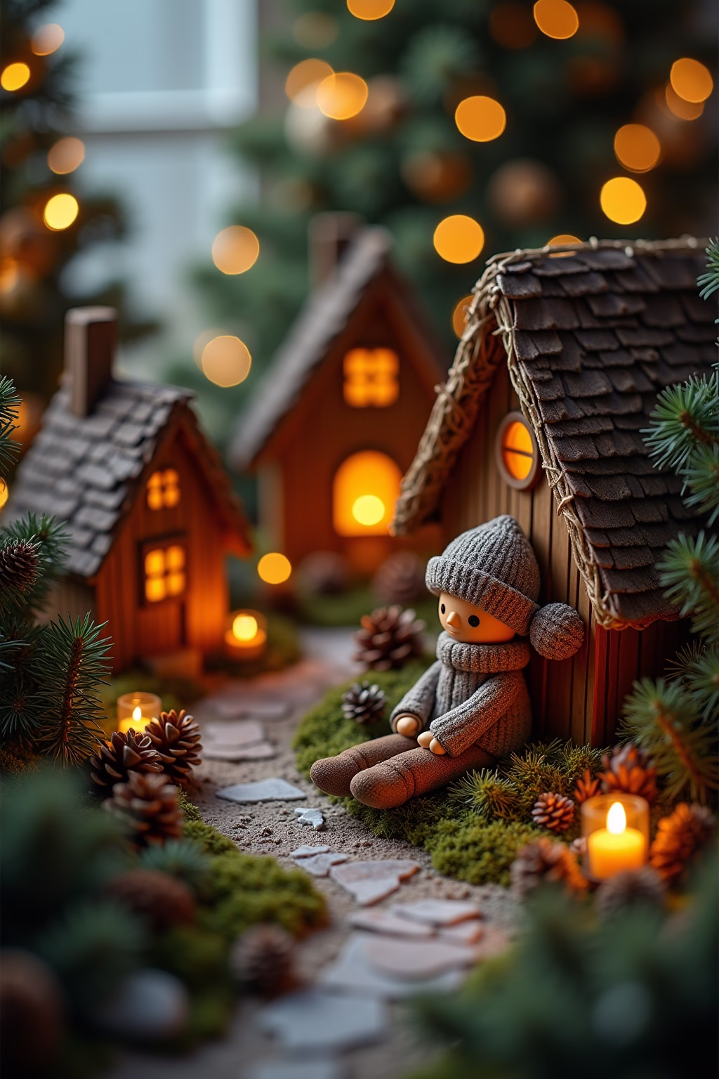 weihnachtsdorf deko ideen outline 6