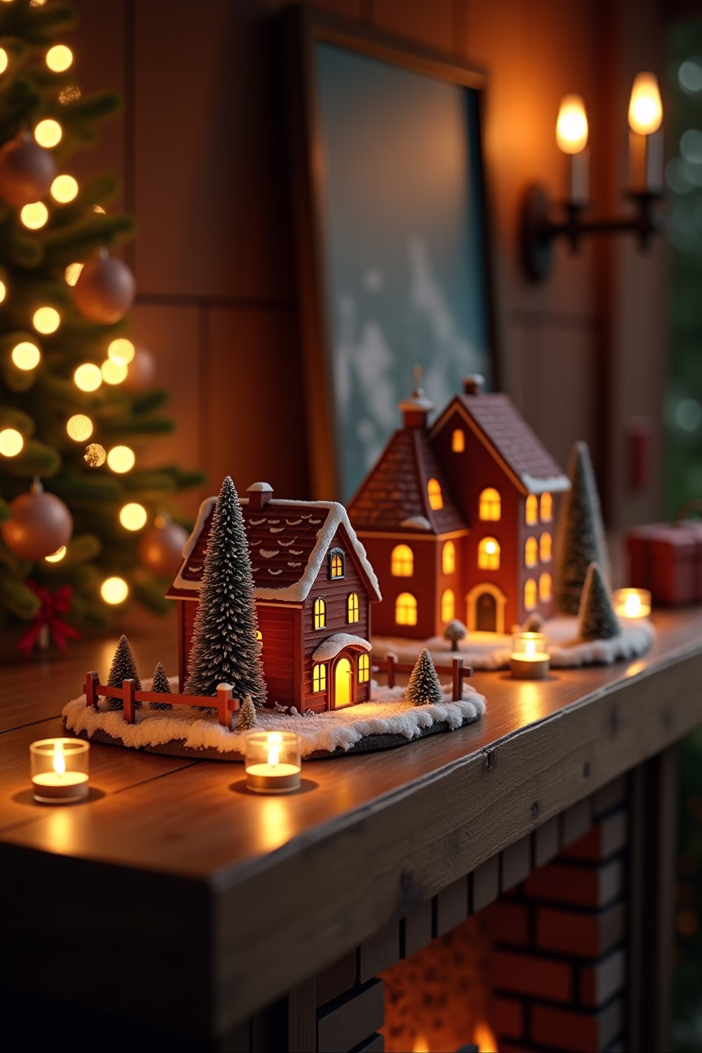 weihnachtsdorf deko ideen outline 7