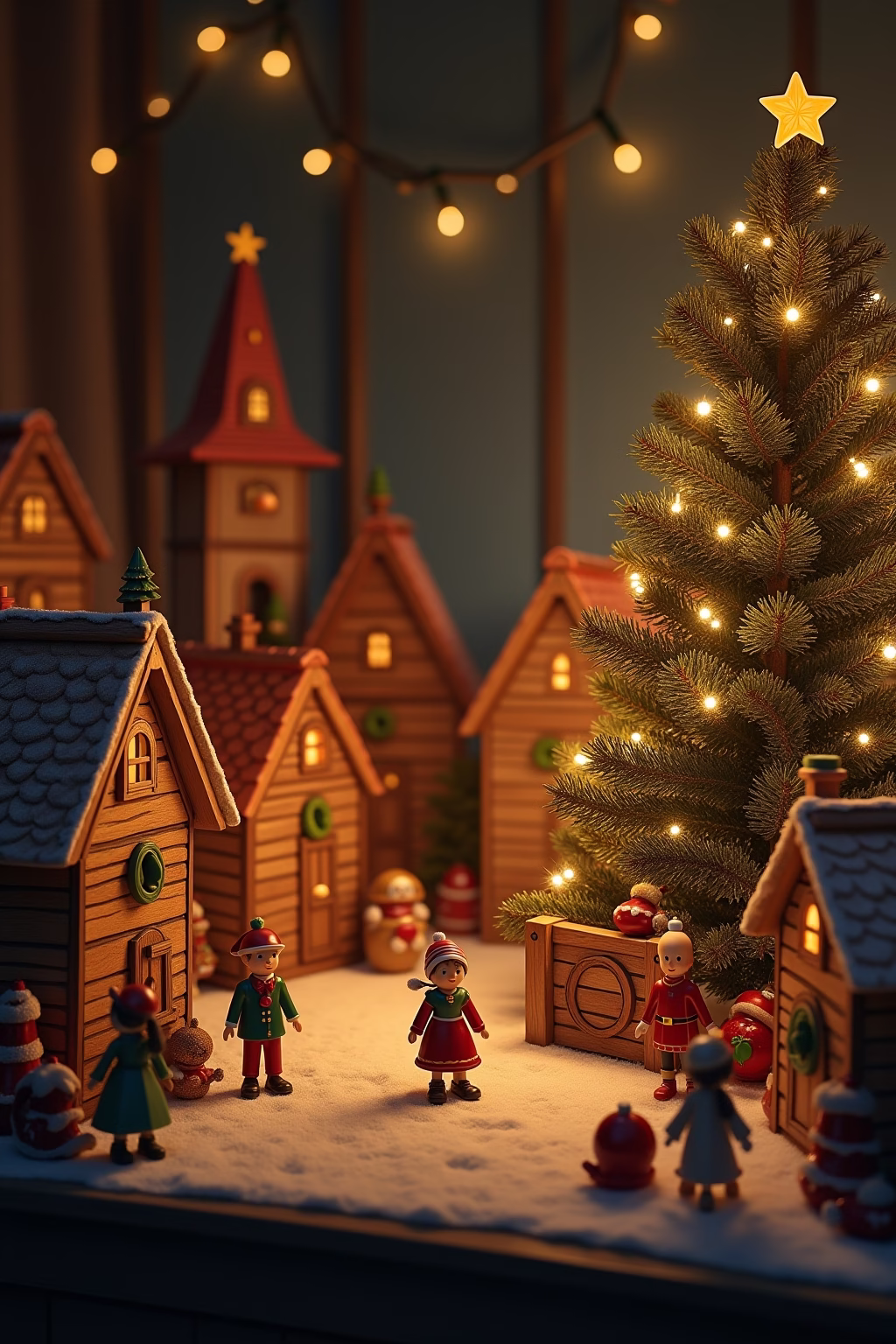 weihnachtsdorf deko ideen outline 8