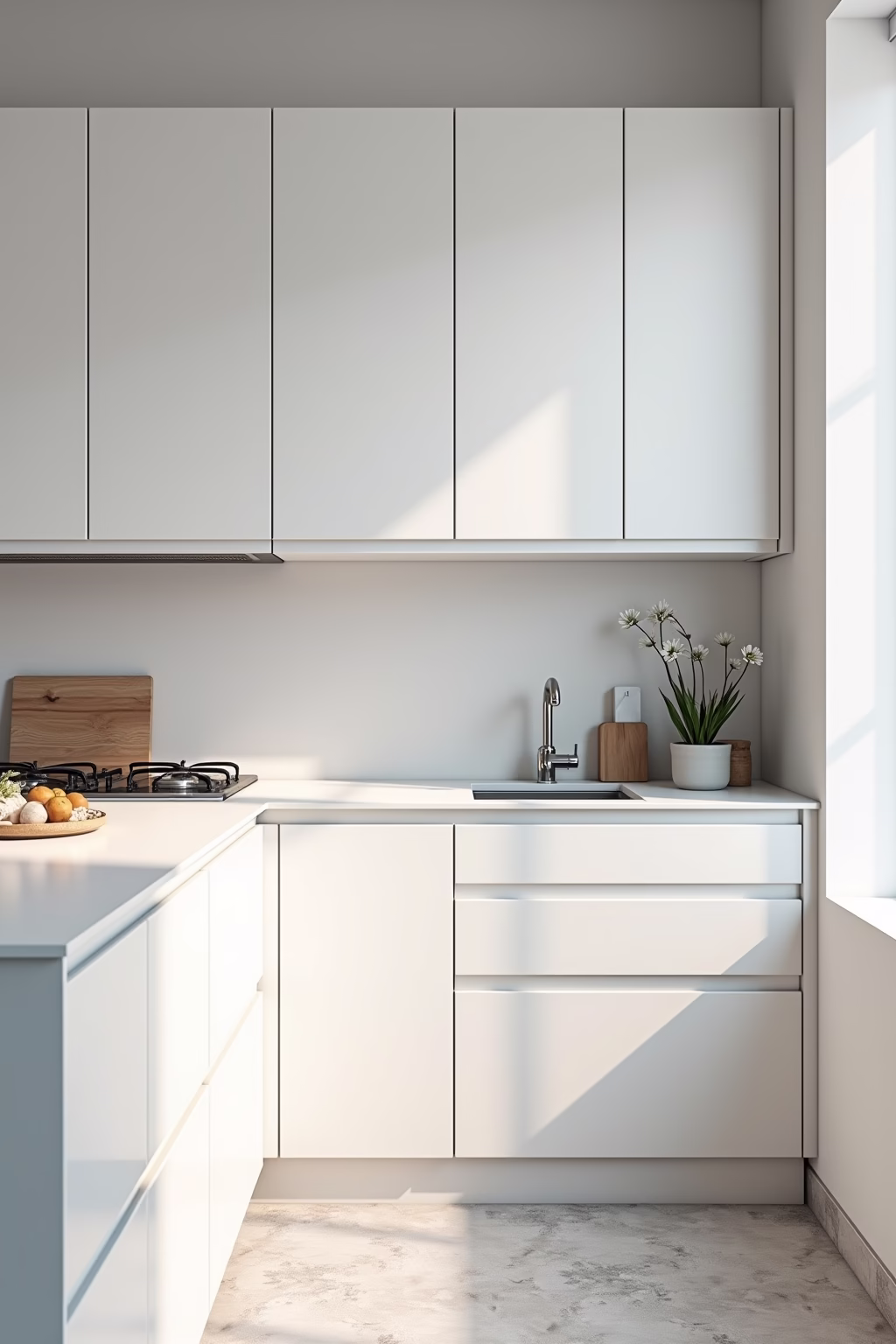 weisse kueche outline 3