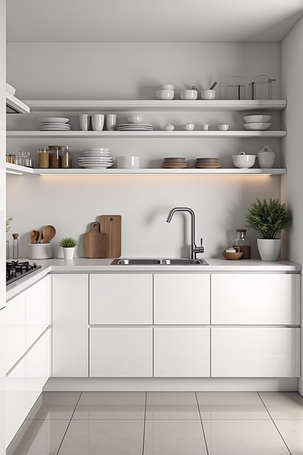 weisse kueche outline 6