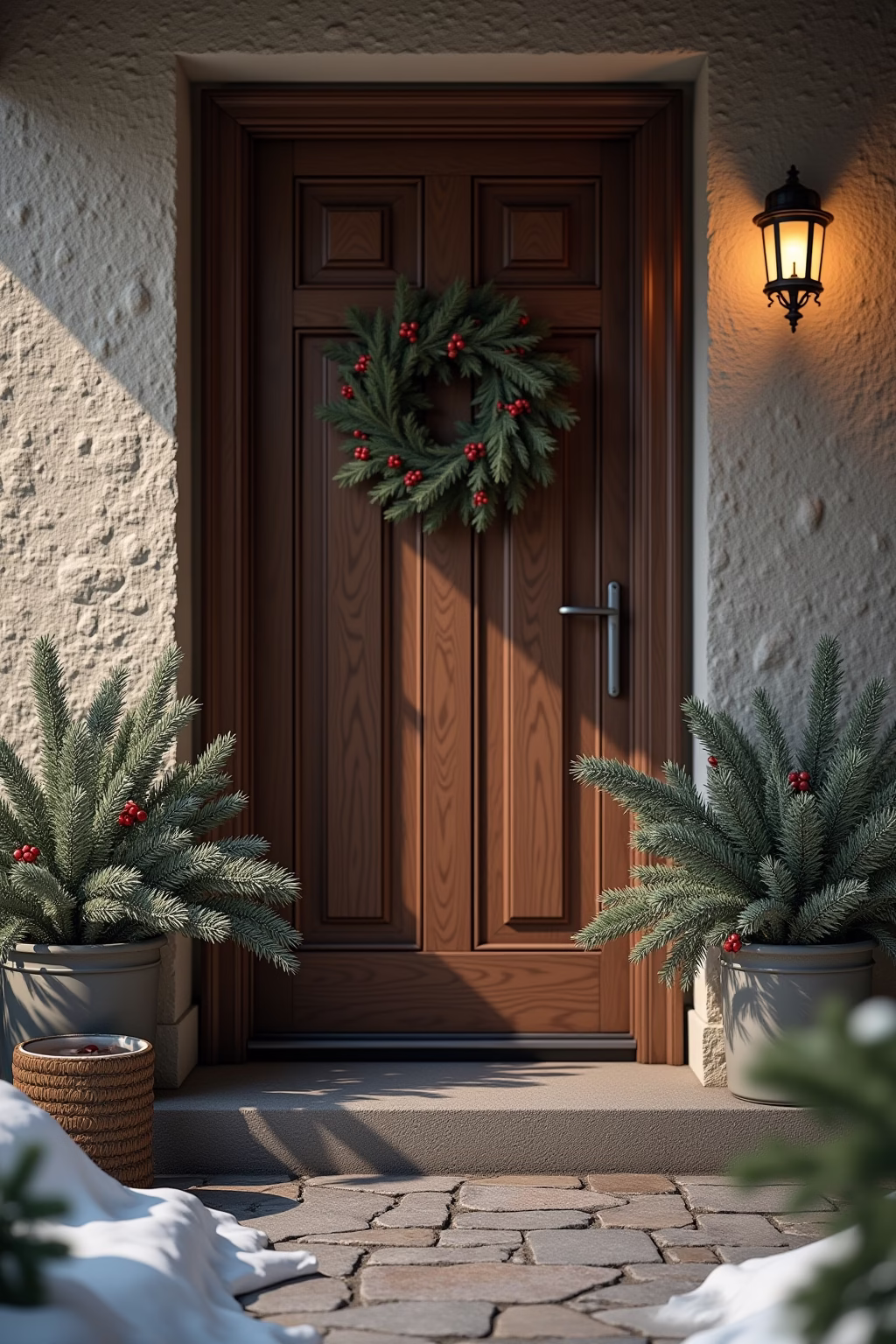 8 Winter Deko Ideen für deinen Hauseingang 15 winter deko hauseingang outline 3