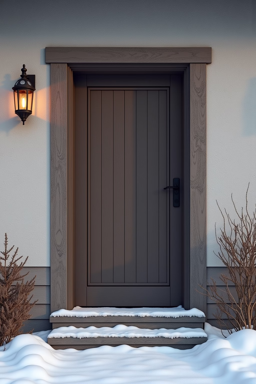 winter deko hauseingang outline 8